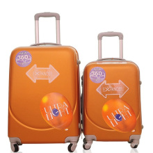Valise de valise de chariot de voyage d&#39;ABS de visage souriant bon marché